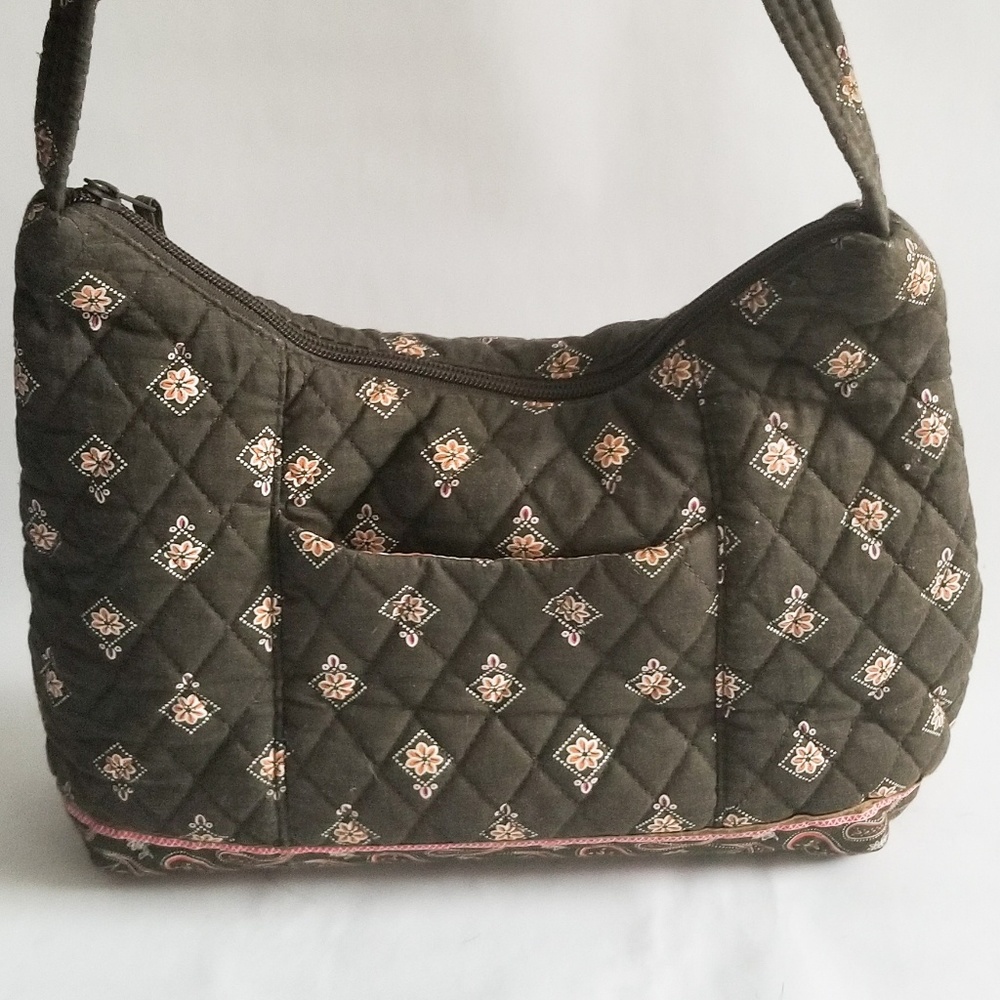 Tanya Lee Quilted Shoulder Bag Purse Floral Geo